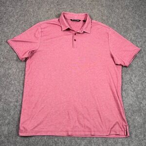 Travis Mathew Heather Red Sunnyvale Short Sleeve Polo Shirt‎ Men's Size XL